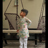 Tibetian Life Print Pure Muslin Silk Kurta Pajama Set - Funny Bones Clothings