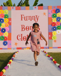 Ancient Valley Appliqué Handwork Premium Linen Dress