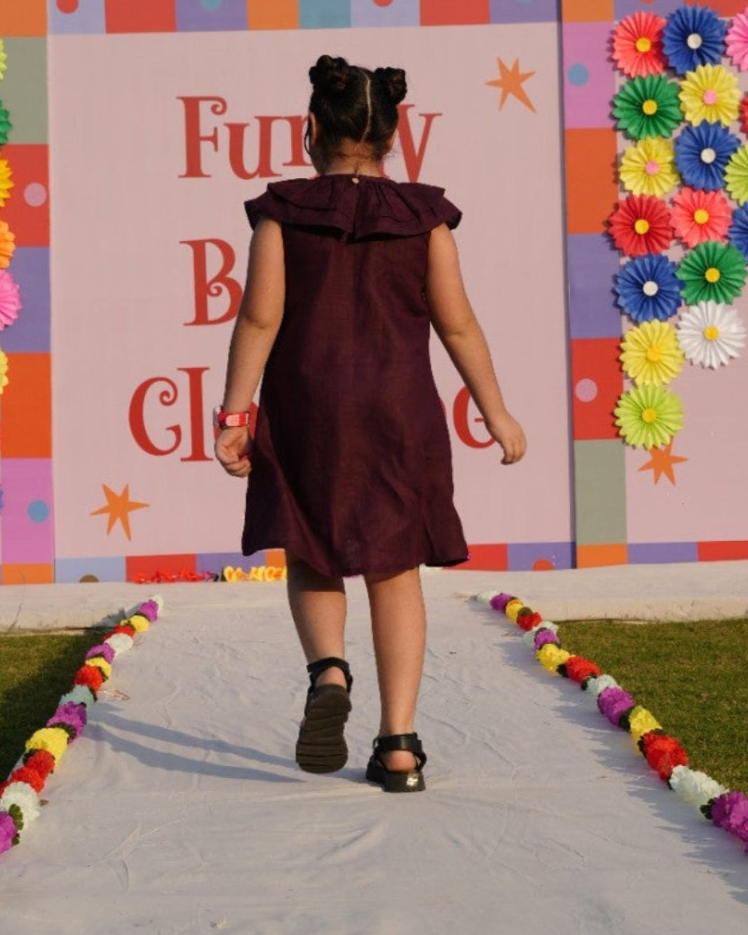 Wildwood Berry Solid Premium Linen Dress