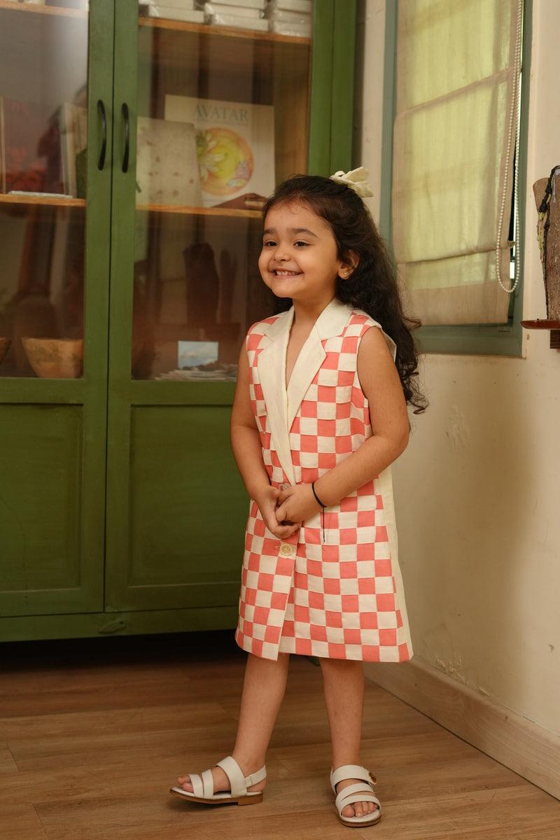 The Blush Edit Intersect Pure Linen Blazer Dress