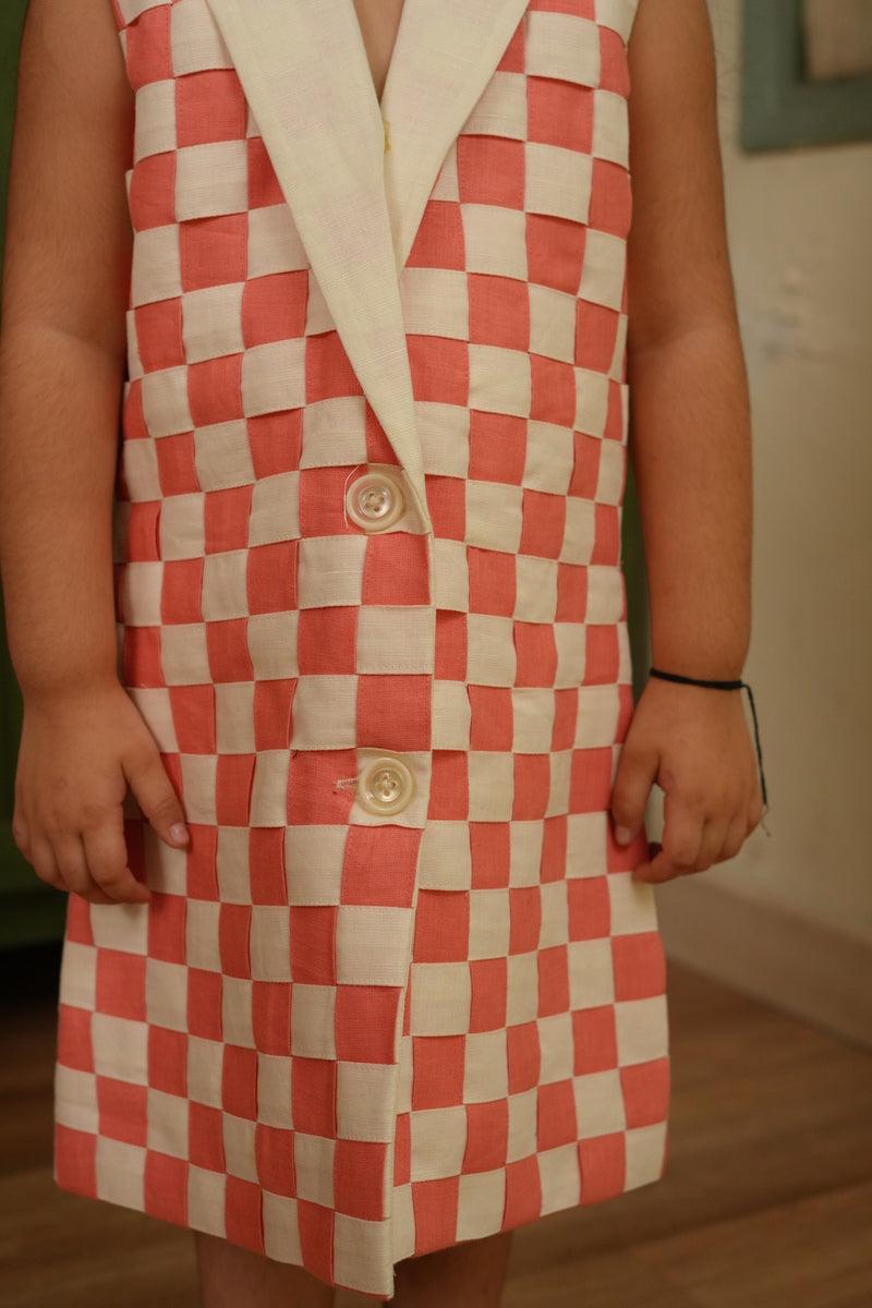 The Blush Edit Intersect Pure Linen Blazer Dress