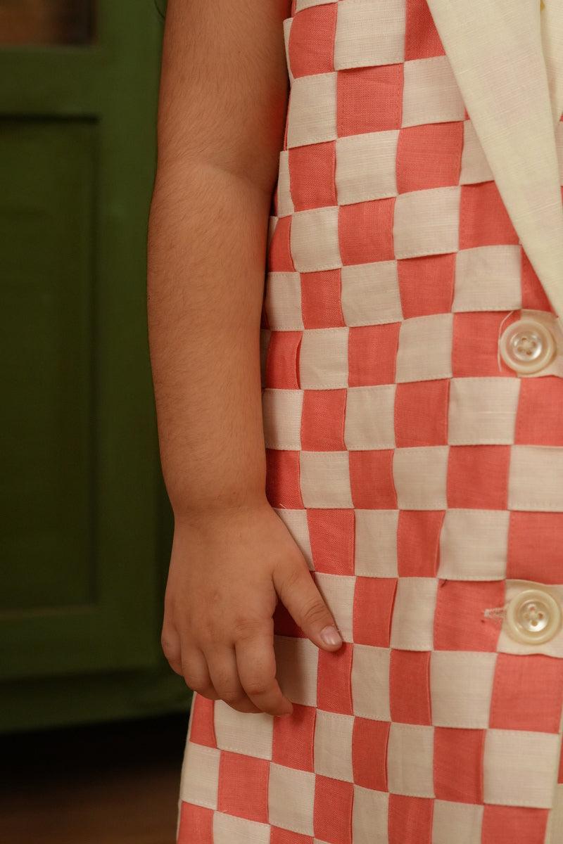 The Blush Edit Intersect Pure Linen Blazer Dress