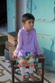 Lavender Horizon Pure Muslion Silk Kurta Pajama Set