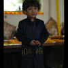 Royal Elephant Work Premium Satin Jodhpuri Open Jacket with Kurta Pajama Set Wine Color - Funny Bones Clothings