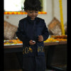 Royal Elephant Work Premium Satin Jodhpuri Open Jacket with Kurta Pajama Set Wine Color - Funny Bones Clothings