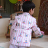 The Sultans Tapestary Printed Pure Linen Blazer Set