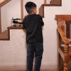 Tencel™ Natures Walk Inspired Embroidered Half Sleeves T-Shirt