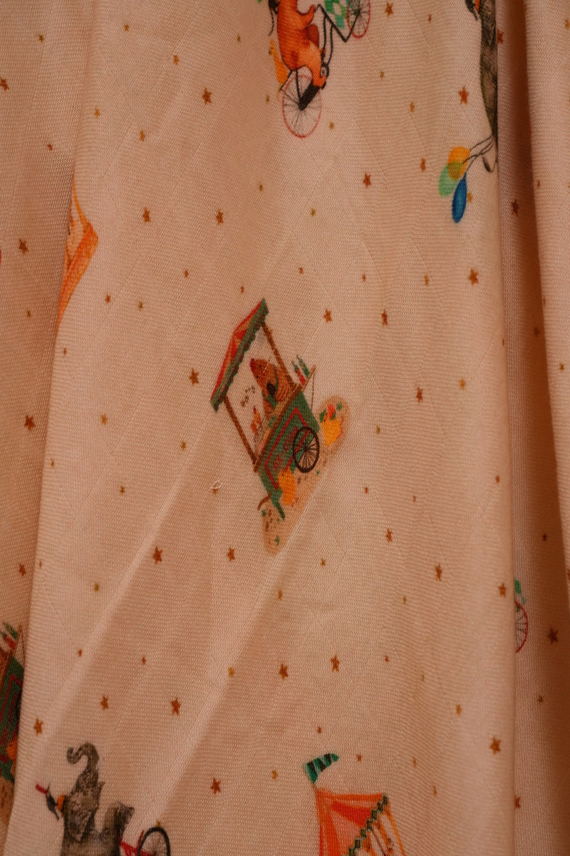 Circus Themed Bamboo Muslin Cotton Blanket