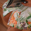 Nature Flight Printed Pure Linen BLazer Dress