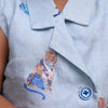 Royal Toika Printed Pure Linen BLazer Dress