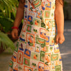Wild EMblem Printed Pure Linen BLazer Dress