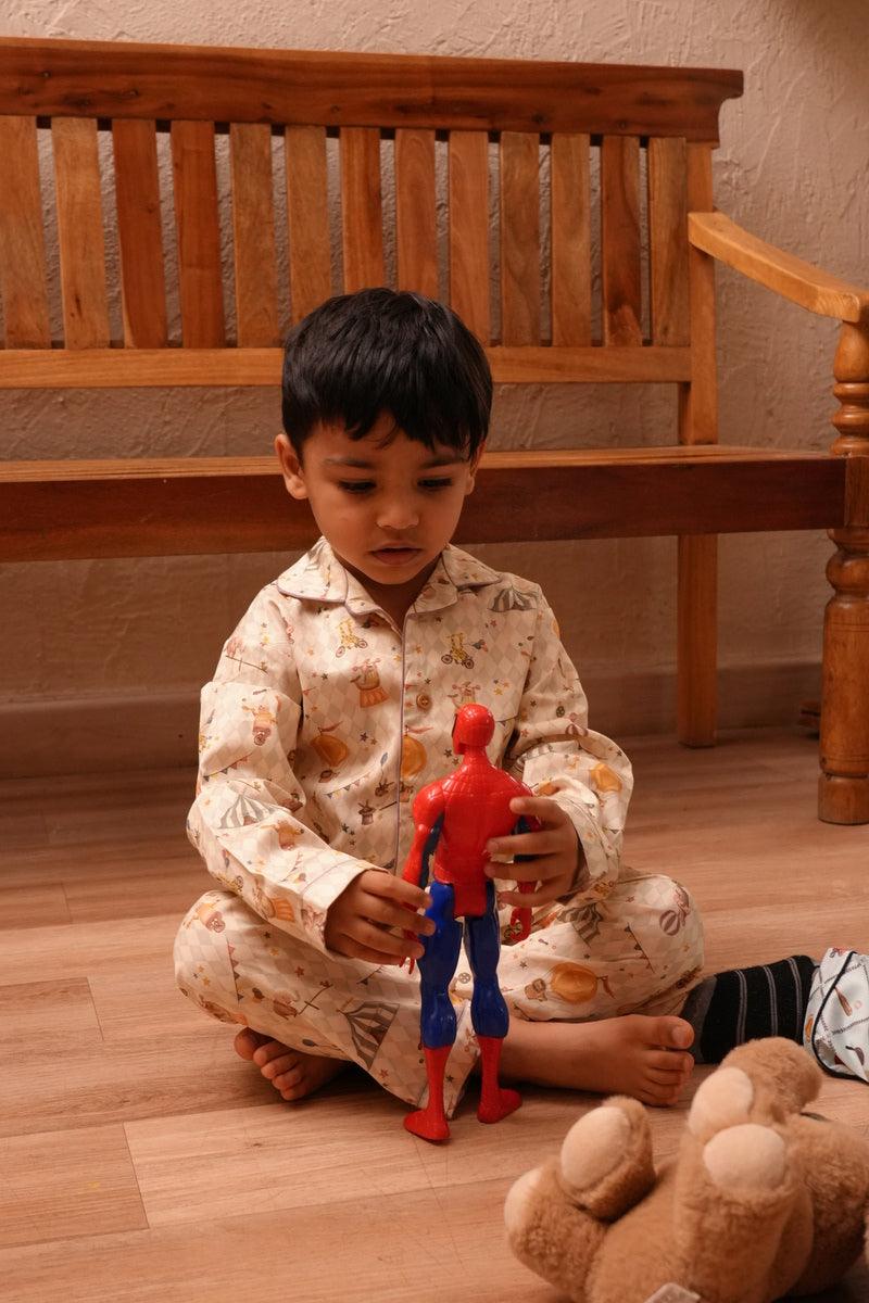 Circus Inspired Premium Italian Cotton Night Suit