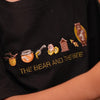 Tencel™ Fabric The Honey and The Bear Story Inspired Embroidered Half Sleeves T-Shirt