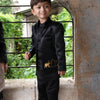 Royal Elephant Work Premium Satin Jodhpuri Open Jacket with Kurta Pajama Set - Funny Bones Clothings