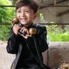 Royal Elephant Work Premium Satin Jodhpuri Open Jacket with Kurta Pajama Set - Funny Bones Clothings