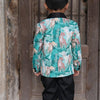 Green Forest and Leopard Printed Linen Blazer with Cotton Shirt and Pants Set with Complimentory Bow - Funny Bones Clothings