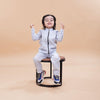 Jacket Pants Styled Pure Linen Co-ords (Steel Grey Colour) - Funny Bones Clothings