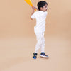 Box Pocket Pure Linen Co-ord (White Colour) - Funny Bones Clothings