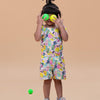 Fruit and Punch Printed Pure Linen Jumpsuit - Funny Bones Clothings
