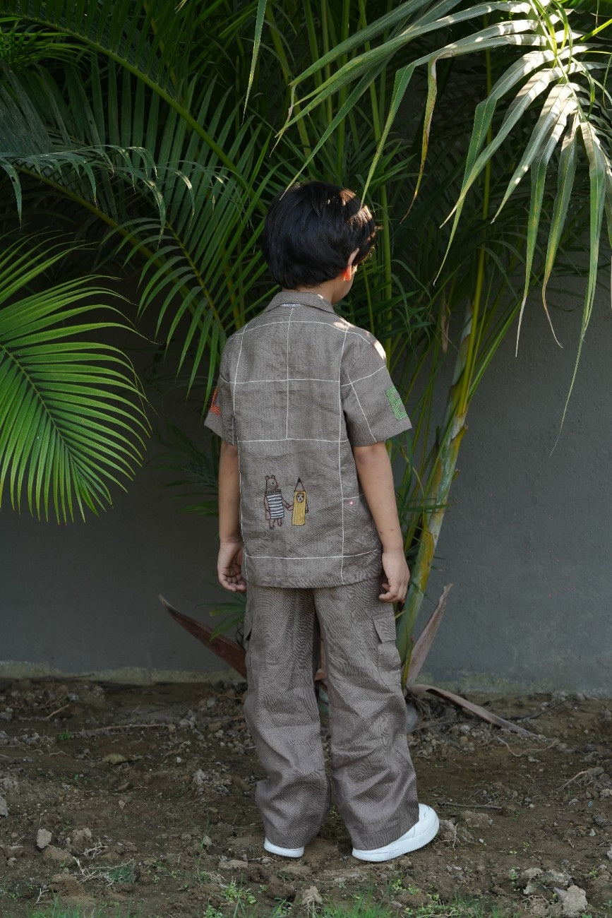 The Acorn Alphabet Edit Handwork Premium Linen Coord Set