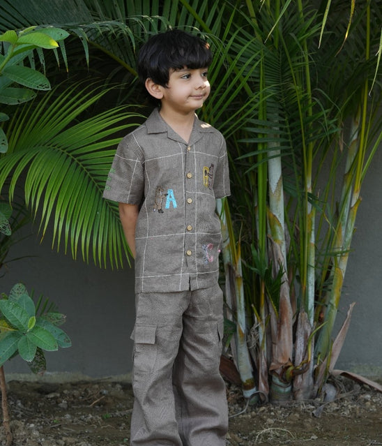 The Acorn Alphabet Edit Handwork Premium Linen Coord Set