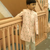 Gulvanya Premium Cotton Linen Handwork Sherwani Set