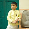 Regal Hive themed Handwork Pure Linen Bandgala Pure Cotton Kurta Pajama Set Set