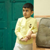 Regal Hive themed Handwork Pure Linen Bandgala Pure Cotton Kurta Pajama Set Set