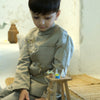Glowing Dragon Fly Handwork Pure Silk Koti Kurta Pajama Set