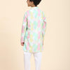 Pinapple Print Vestiario's Blend Linen Kurta Pajama Set - Funny Bones Clothings