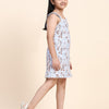 Goose Print Pure Linen Dress - Funny Bones Clothings