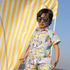 Fruits and Punch Print Pure Linen Shirt
