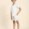 Fireballs Printed Pure Linen Premium Co-ords - Funny Bones Clothings
