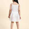 TopSkirt Styled Fireballs Print Pure Linen Dress - Funny Bones Clothings