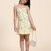 Lemon Print Blend Linen Dress - Funny Bones Clothings