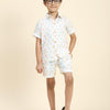 Fireballs Printed Pure Linen Premium Co-ords - Funny Bones Clothings