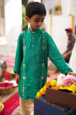 The Storyteller Pure Silk  Kurta Pajama Set
