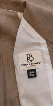 Mocha Sundowner – Pure Linen Blazer, Pants, Shirt & Bow Set