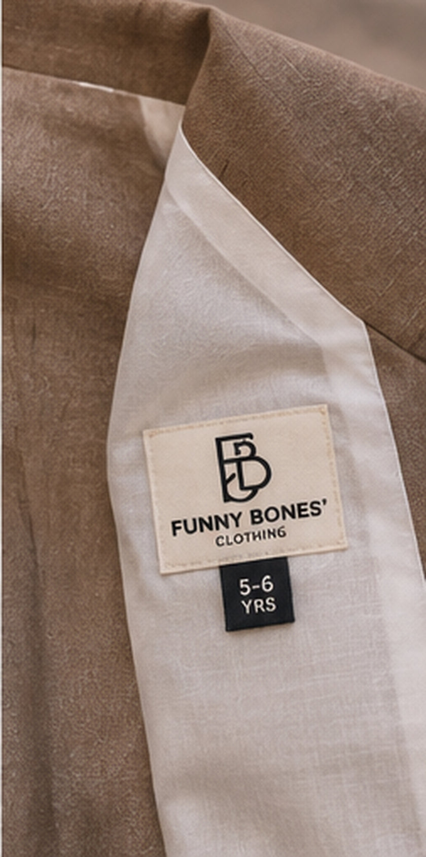 Mocha Sundowner – Pure Linen Blazer, Pants, Shirt & Bow Set