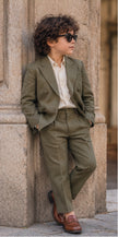 Windsor Nights – Pure Linen Double-Breasted Blazer, Pants & Shirt Set