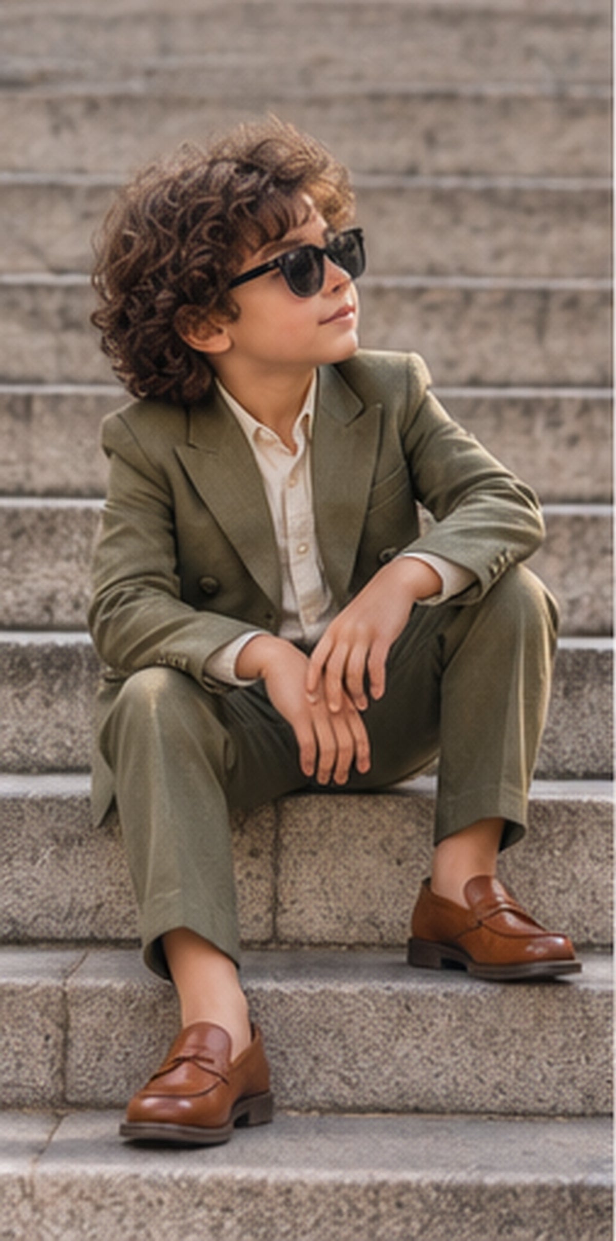 Windsor Nights – Pure Linen Double-Breasted Blazer, Pants & Shirt Set