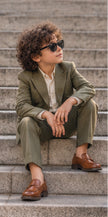 Windsor Nights – Pure Linen Double-Breasted Blazer, Pants & Shirt Set