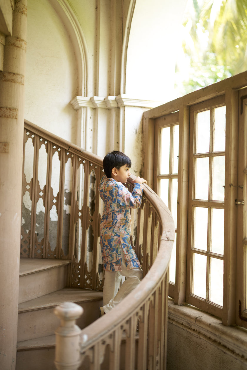 The Voyager's Edit Pure Linen Kurta Pajama Set