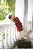The Wanderers Pure Silk Hand Embriodered Kurta Pajama Set