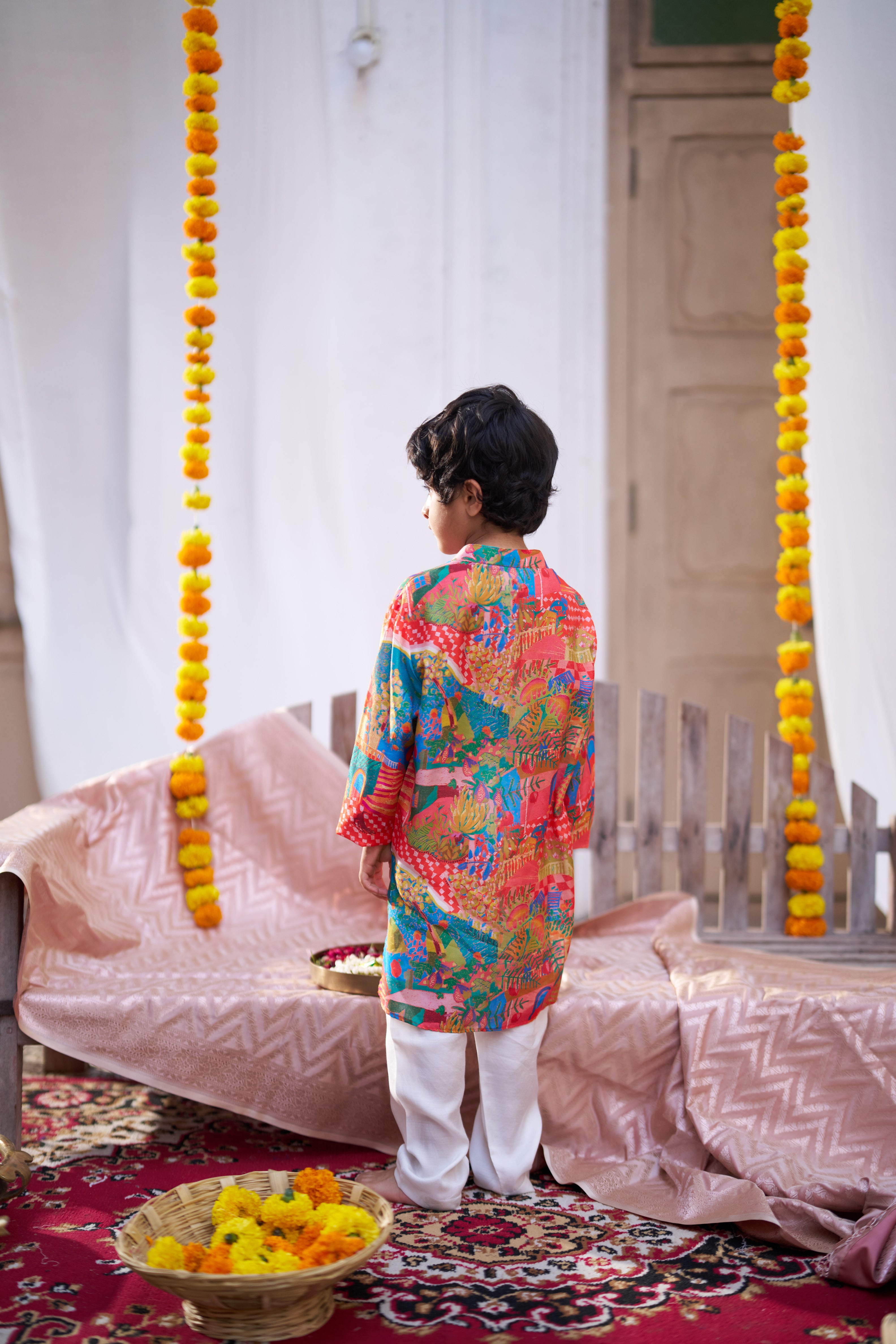 Rang Mahal Pure Muslin Silk  Kurta Pajama Set