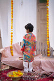 Rang Mahal Pure Muslin Silk  Kurta Pajama Set