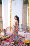 Rang Mahal Pure Silk Girls Top Skirt Set
