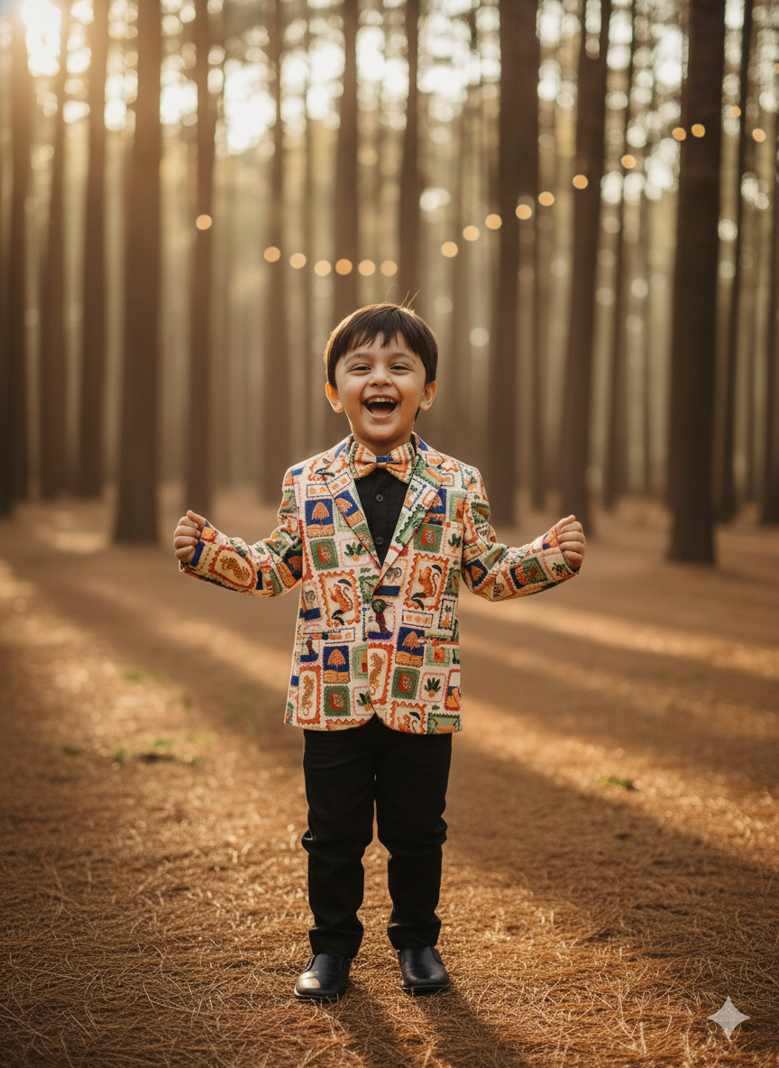 Wild Emblem Pure Linen Blazer Sets