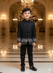 Midnight Flames Blazer Set