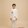 Festival of Lotus Themed Handpainted Chanderi Kurta Pajama Set